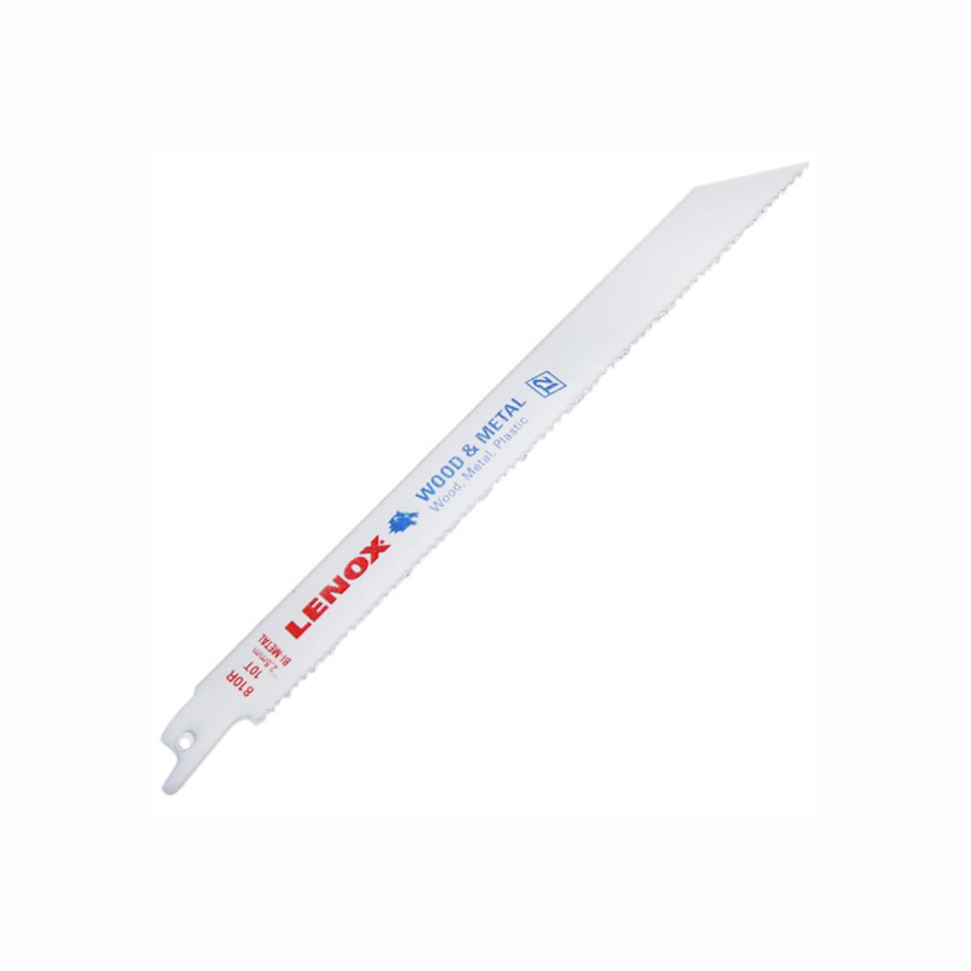Lenox Tools Reciprocating Saw Blades — 8in., Bi-Metal, 10 TPI, High Heat and Water Resistance, Model# LEX20581